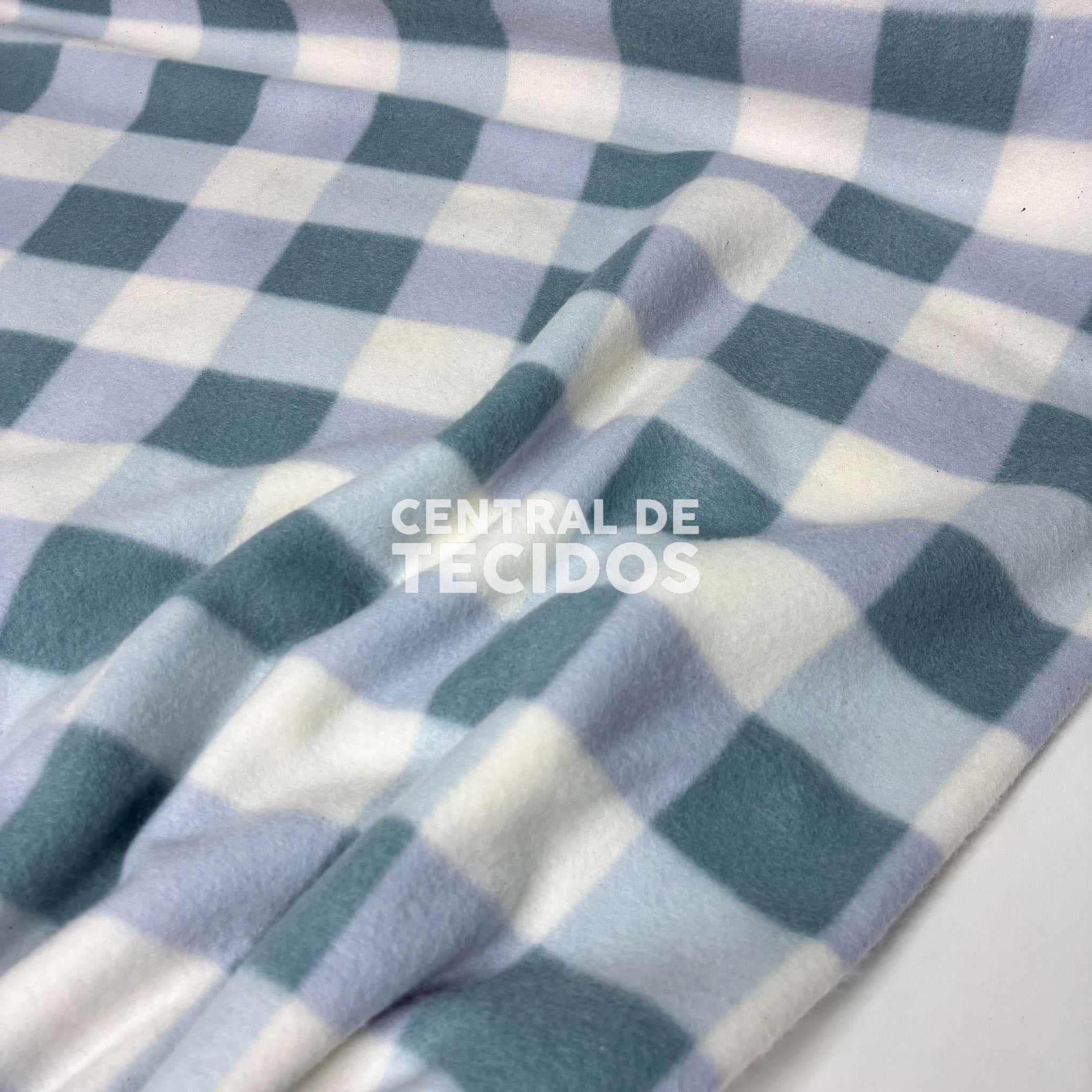 Soft Térmico Xadrez Azul Petroleo