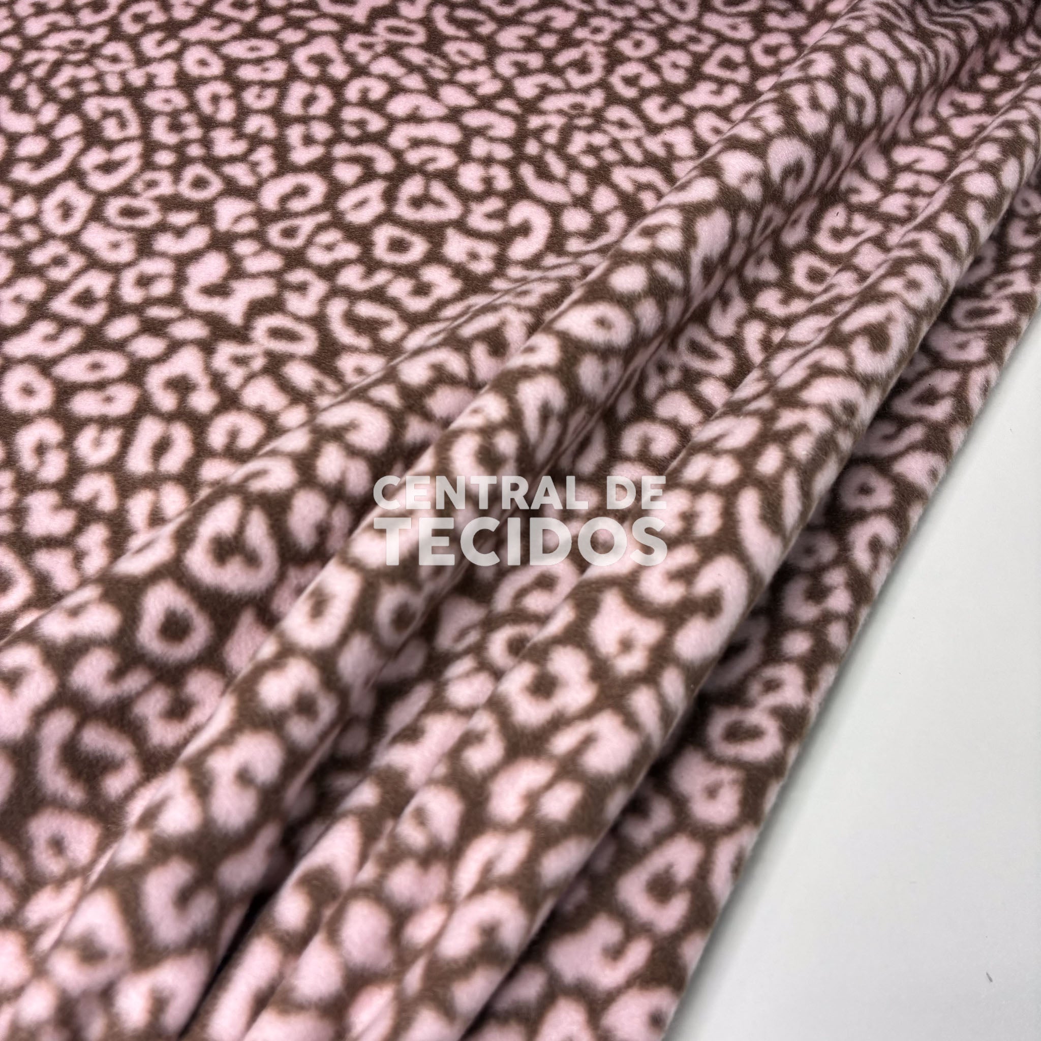 Soft Térmico Animal Print Rosinha e Marrom