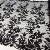 Tule Bordado London 3D Preto