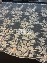 Tule Bordado London 3D Nude